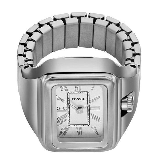 Fossil ES5344 RAQUEL WATCH RING Horloge Dames Zilverkleurig