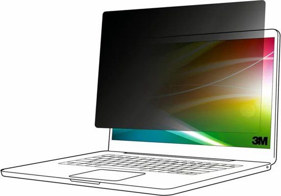 3M Bright Screen BP160W1B Privacyfolie Laptop 40,6 cm (16) Beeldverhouding: 16:10 7100312419 Universal