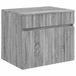 vidaXL Wandgemonteerde Badkamerkast Grijs Sonoma 59 x 44,5 x 50 cm