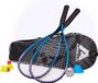 Apollo Set de badminton | Raquette de badminton en différentes couleurs | Jouer au volant | Sac de badminton avec volants de badminton et raquette de badminton | Set pour raquette de squash | Set de badminton pour enfants