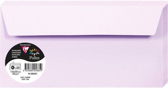 Clairefontaine Stuifmeel Enveloppe DL, Wit