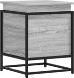vidaXL Opbergbox met deksel, grijs Sonoma, 40x40x51,5 cm