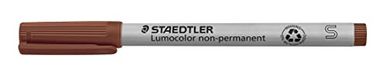 Staedtler 311 Lumocolor universele pen S-punt, circa 0,4 mm, niet-permanent, 10 stuks in kartonnen etui bruin