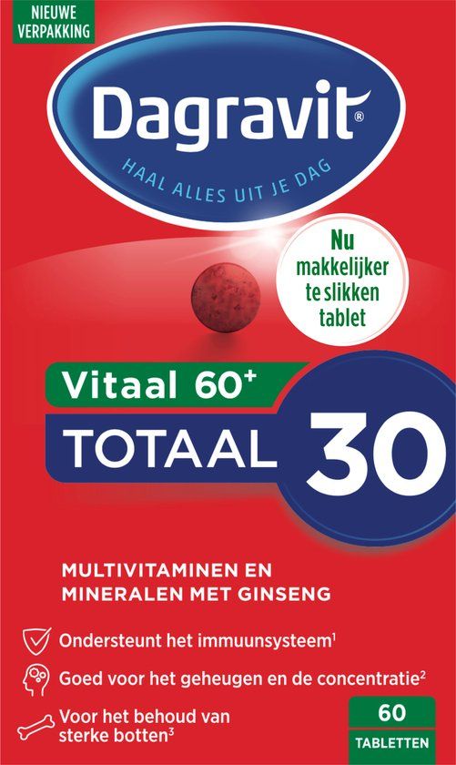 Dagravit Vitaal 60+ Multivitaminen - 60 tabletten