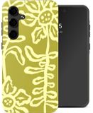 Selencia Hoesje - Geschikt voor Samsung Galaxy S24 FE - Backcover - Chalky Bloom
