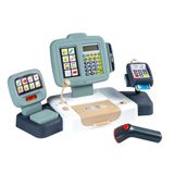 Smoby - Grote kassa - Scanner met geluid en licht - Rekenmachine - Mechanische weegschaal - Inclusief 30 accessoires - Geschikt voor kinderen vanaf 3 jaar - Gemaakt in Frankrijk