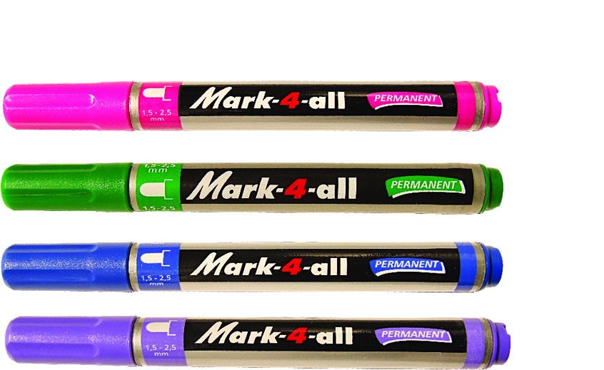 Stabilo Mark-4-all - Permanent marker - zwart, metallic