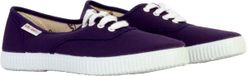 Victoria 1915 Unisex Canvas Plimsoll & White Laces 106613 for Adults PURPURA 41