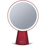 Techly 623851 spiegel met achtergrondverlichting 60 LEDs dimbaar batterij USB-C™ voeding rood