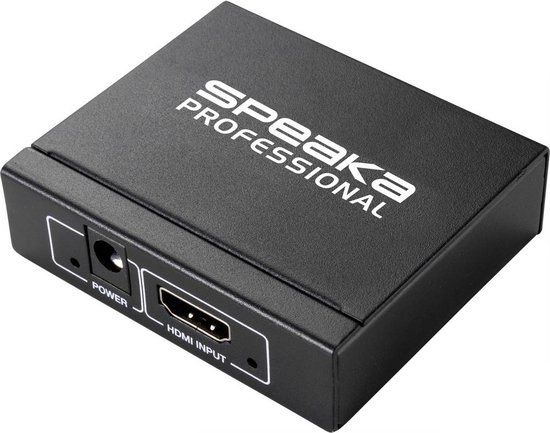 SpeaKa Professional 2 poorten HDMI-splitter - 3D - 1080p - Zwart