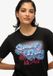 Superdry Rock Band T-shirt Dames Zwart Katoen Regular Fit