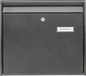 BURG-WÄCHTER Maison Home Wandbrievenbus - Zwart - Staal - 362 x 322 mm - Inclusief slot