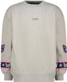 Vingino Namire Meisjes Sweater Maat 152 Lichtgrijs Melange