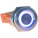 Joy-it 22T-02 Toetsschakelaar 24 V 2 A 1x aan/uit Continu Rood, Blauw (Ø x l) 25 mm x 22.7 mm IK10, IP68 1 stuk(s)