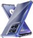 Techsuit Hoesje geschikt voor Motorola Moto G56 - Shockproof Silicone Back Cover - Transparant