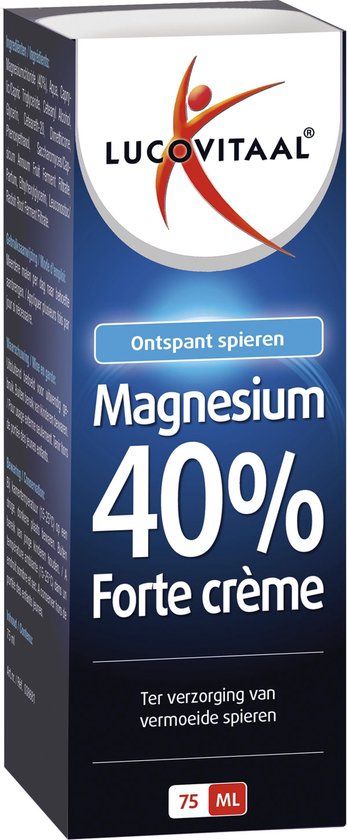 Lucovitaal Magnesium 40% Forte Crème Spierbalsem - 75ml