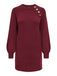 ONLY Gebreide jurk 'Emma' wijnrood