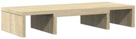 vidaXL Monitorstandaard verstelbaar 60x24x10,5 cm hout sonoma eiken