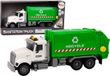 LEAN TOYS Camion à ordures Poubelles Lumières Sons Conduite blanc et vert