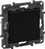 Legrand NILOE STEP - Modulaire Afdekkap - 1M - Zwart - Kunststof