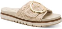 Tamaris WIDE FIT Dames Slipper 8-87108-46 400 H-breedte Maat: 37 EU Beige Leer Klittenband