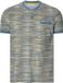 Babista heren T-shirt - 52/54 - blauw - Katoen - V-hals - Korte mouw - Gestreept - Loose Fit