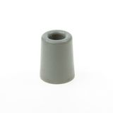 Merkloos Deurbuffer / deurstopper van rubber - 2x - grijs - 50 x 30 mm - deurstop met schroef bevestiging
