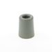 Merkloos Deurbuffer / deurstopper van rubber - 2x - grijs - 50 x 30 mm - deurstop met schroef bevestiging