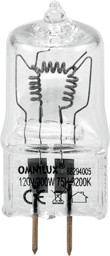 OMNILUX 120V/300W GX-6.35 75h 3200K