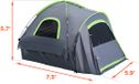 Merkloos Tente de pick-up, Convient aux camions de 1,67-1,83 m pour le camping, Étanche PU2000 mm, Tente de couchage pour 2-3 personnes avec fenêtres double couche