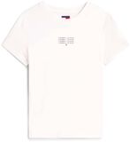 Tommy Hilfiger Tommy Jeans Tjw Slim Multi Linea T-Shirt Dames Wit M