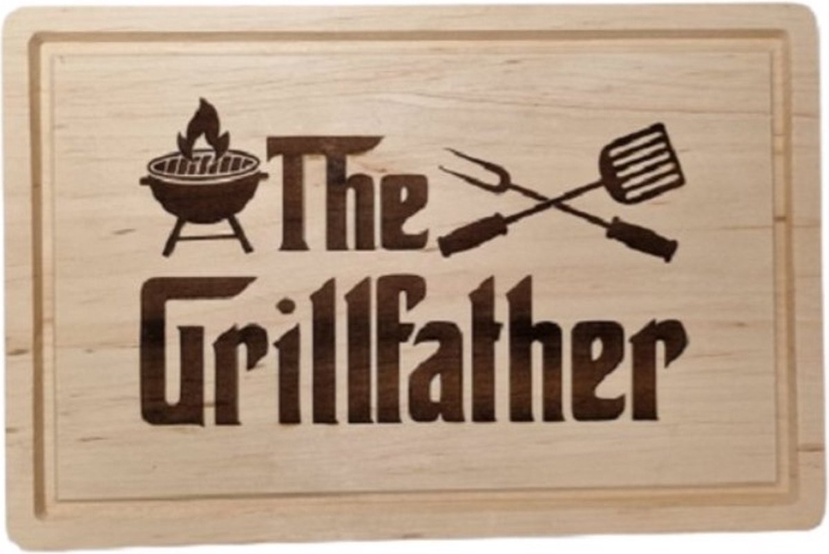 Lbm The Grill Father houten snijplank - 30 x 20 cm