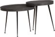 Maison Exclusive - Table basse, 2 pièces, noir, panneau de particules