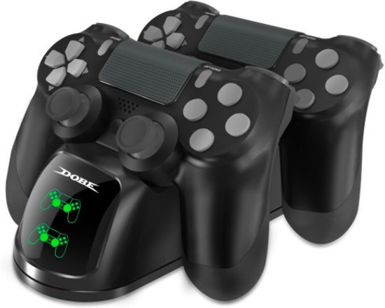 Dobe Dual Oplaadstation voor Playstation 4 Controller â€“ Dubbele Snel Oplader PS4 Slim Pro
