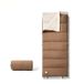 Mobi Garden Sac de couchage d'hiver épaissi, couverture de camping pour temps froid, marron, conception modulaire à fermeture éclair, se transforme instantanément en sac de couchage double, résistant à l'usure et durable, format de rangement compact