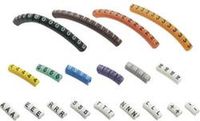 TRU COMPONENTS ECMKP-1 Markeerclip Opdruk 0 - 9, A, E, L, N, R, S, T, -, + Buitendiameter 1 tot 3 mm 545007