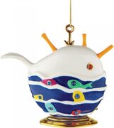 Alessi MJ16 9 Bianca, la balena buona kerstbal 11 cm porselein