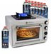 Eurocatch Draagbare Gasoven op 227 g Gasbusjes - Camping Oven met Brander - 25,2 Liter - 2,1 kW - Elektronische Ontsteking - Outdoor & Thuisgebruik - incl. 12 gasbusjes