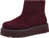 Tamaris - Dames - Enkellaarzen - Leer - Rood - Maat 37