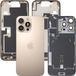 Apple iPhone 16 Pro Max Batterijklep, Met Middenbehuizing, Complete Onderdelen, Goud (Desert Titanium), Premium Swap