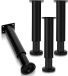 HITGROW SP. Z O.O. 4 stuks Pied de meuble Cylindrique réglable Métal (hauteur réglable 18-30 cm)