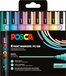 Posca Uni POSCA paintmarker PC-5M | 1 | 8 - 2 | 5 mm | etui van 8 stuks in zachte kleuren