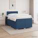 Maison Exclusive - Lit boxspring avec matelas et tête de lit, bleu, 120 x 200 cm, rembourré