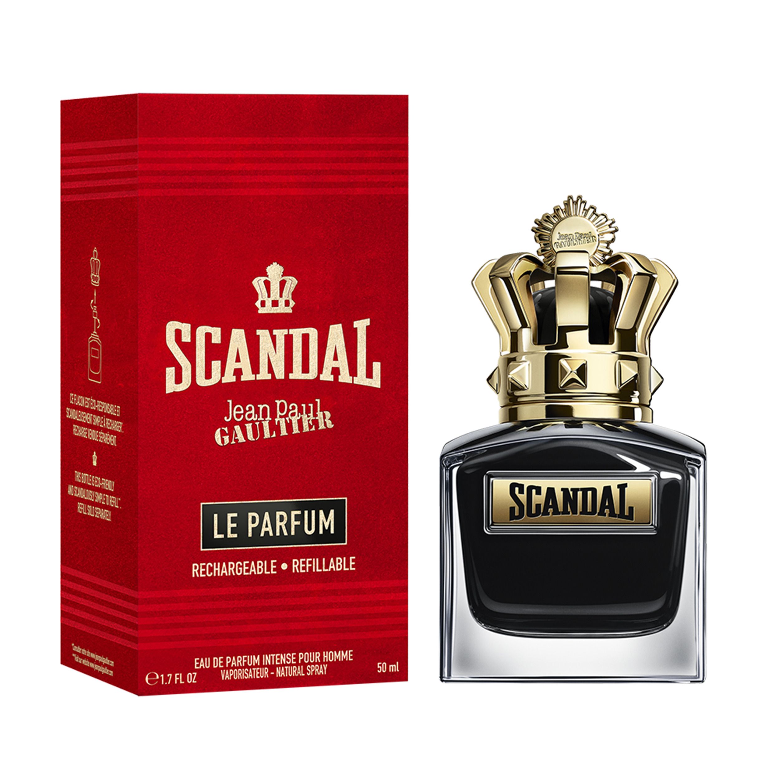 Jean Paul Gaultier / Le Parfum Eau de Parfum Intense Spray Refillable / 50 ml / heren