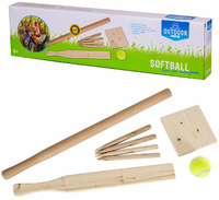 Outdoor Play Slagbalset - Houten Speelset - 8 Stuks - Meerkleurig