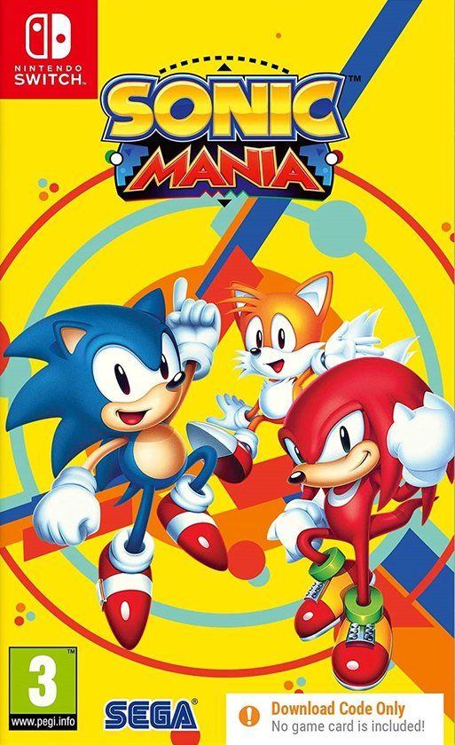 Sonic Mania - Nintendo Switch (Code-in-a-box) - Action/Platform - Standard Edition