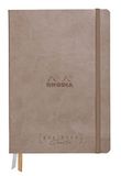 RHODIA 194151C - Hardcover Notitieboek Bullet Journal Goalbook Creation Taupe - A5 14,8 x 21 cm - Effen - 100 pagina's Clairefontaine Lavis Technique Wit Papier 200 g/m² - 2 Leeslinten - Omslag in Imitatieleer