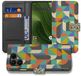 B2Ctelecom Funky Retro Design Fairphone 6/6+ Book Case with Card Holder, Faux Leather Protection and Vibrant Patterns