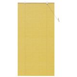 vidaXL Rolgordijn Geel 100 x 220 cm Bamboe