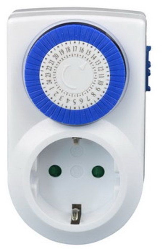TIME-IT Tijdschakelklok - Analoog - Wit - Met randaarde - 230V